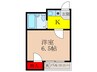 丸美マンション 1Kの間取り