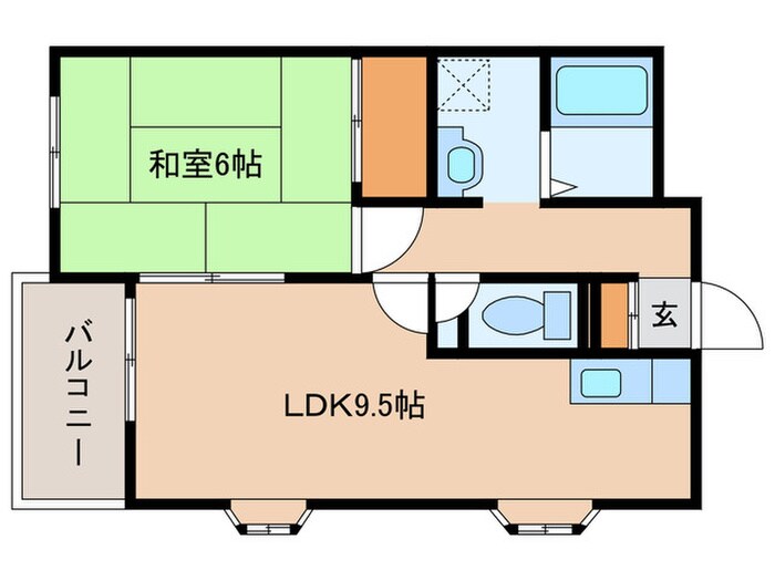 間取り図 大中マンション