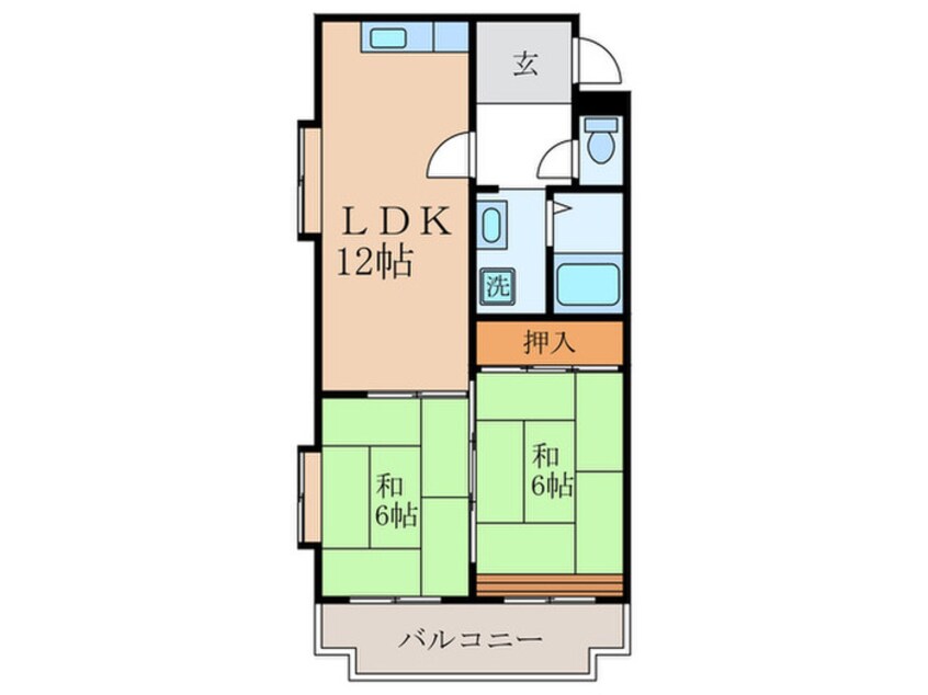 間取図 ハイツ三ノ宮