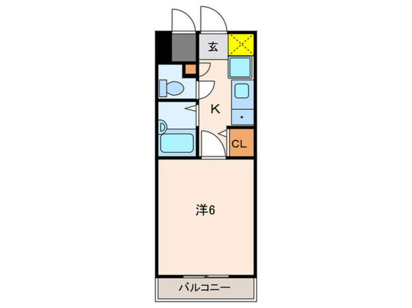 間取図 ブリスウエスト明石(203)