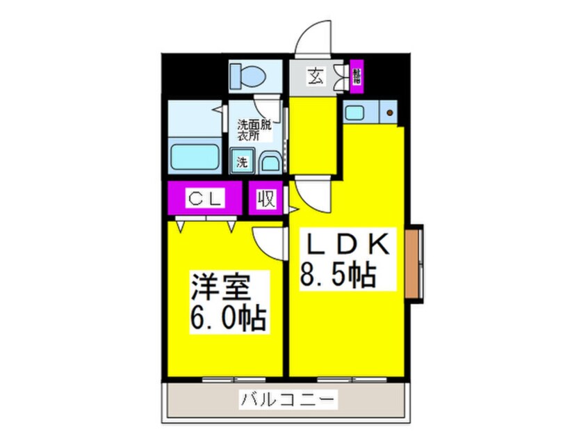 間取図 パ－クサイド堺