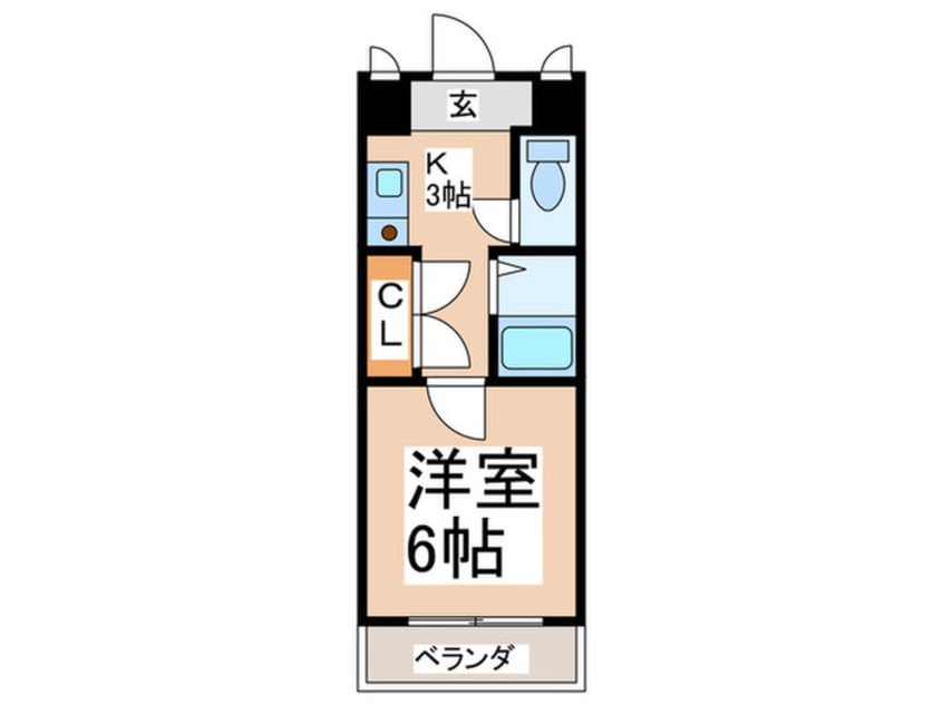 間取図 ジュネス北河堀