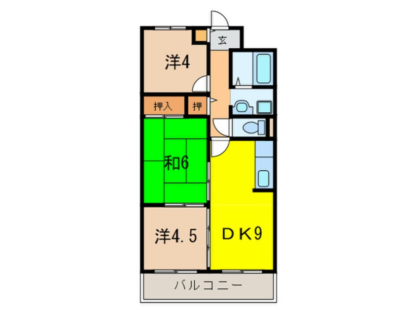 間取図 檜笠ハイツ