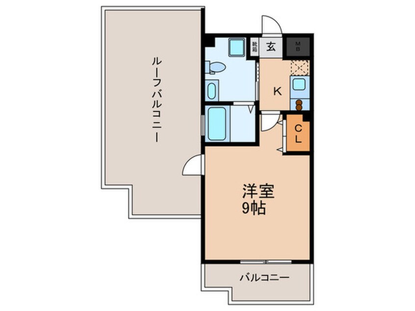 間取図 レジディア谷町