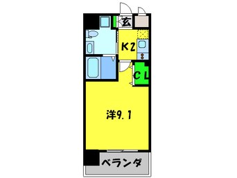 間取図 レジディア谷町