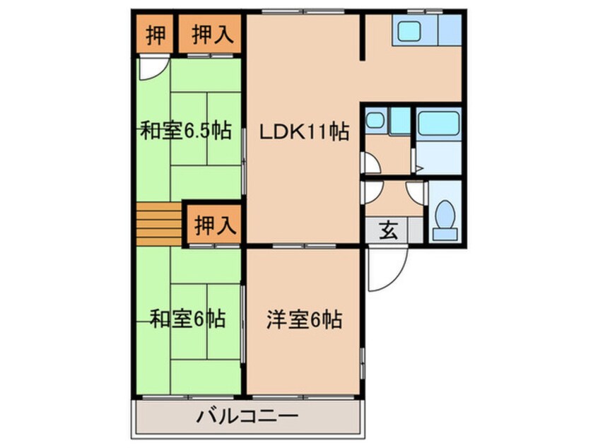 間取図 サルドゥセル－ジュ