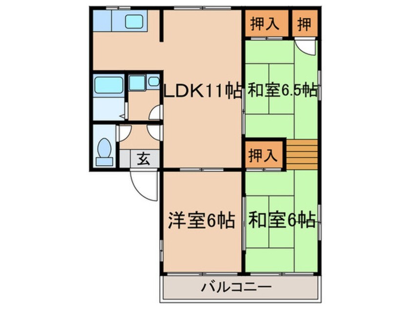 間取図 サルドゥセル－ジュ