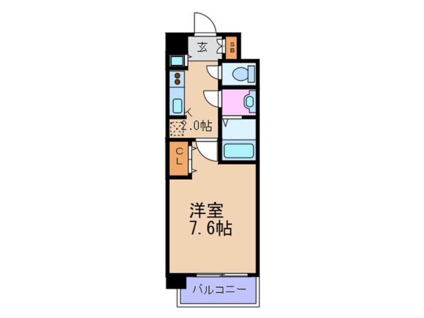 間取図 スワンズシティ堂島川(701)