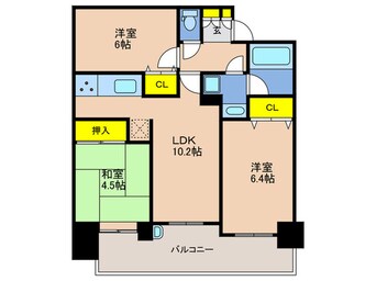 間取図 グラン・パレ花隈公園(201)