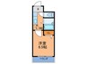 イモ－ション姫島 1Kの間取り
