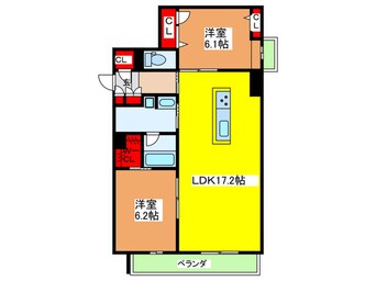 間取図 シャ－メゾングランフリ－ト
