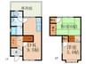 山科区東野霜尾様貸家 2DKの間取り