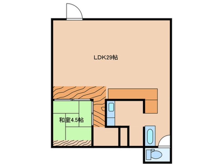 間取図 サンメゾン与力（101）