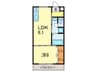 maison de PaPa 1LDKの間取り