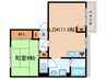 タウニ－松尾Ａ棟 1LDKの間取り