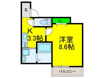 間取図 フジパレス鳳中町ノース