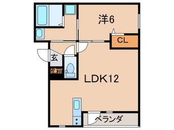 間取図 仮)尼崎東園田新築