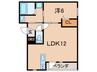 仮)尼崎東園田新築 1LDKの間取り