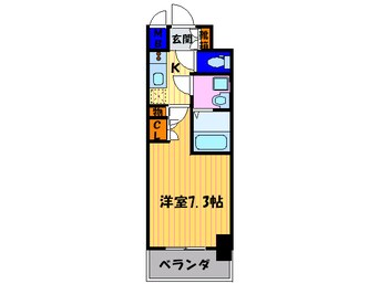 間取図 エスリ－ド烏丸五条駅前(402)