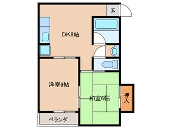 間取図 都島電化ハイツ