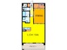キラクマンション 1LDKの間取り
