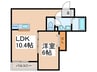 F+style柏原上市 1LDKの間取り