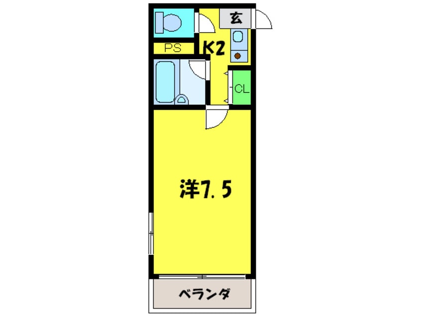 間取図 ＹＡＭＡＵＣＨＩ第弐ビル