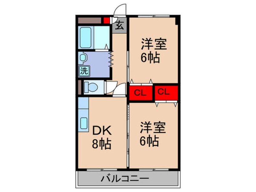 間取図 エスポア－ル布施