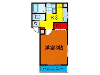 間取図 ハピネス　スリーワン