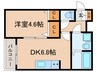 仮)La-Crea塚口本町 1DKの間取り