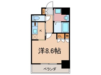 間取図 エスリ－ド烏丸五条駅前(408)