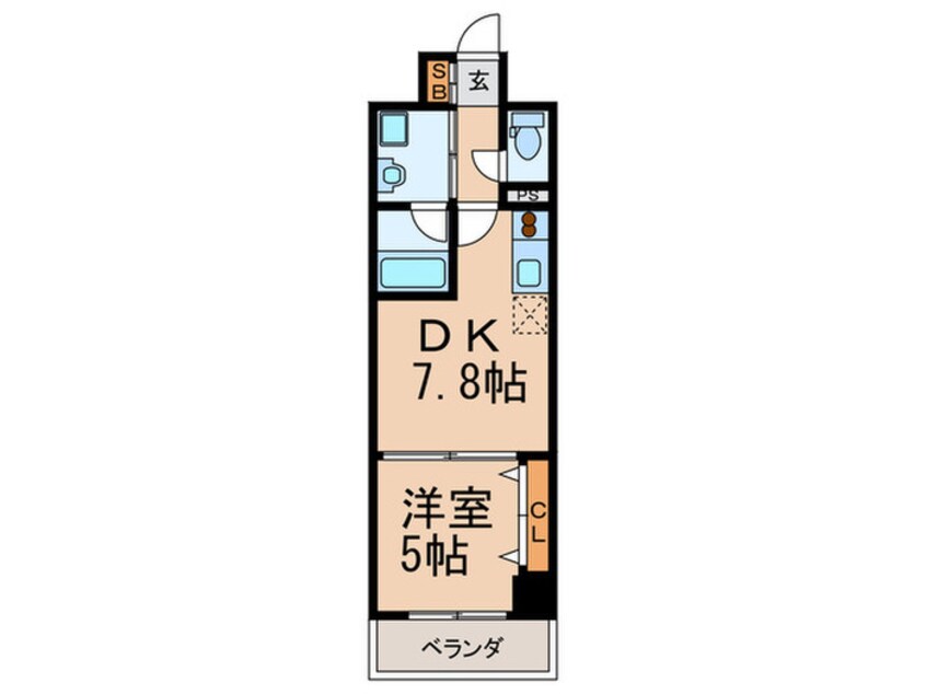 間取図 サ－ジュ天王寺