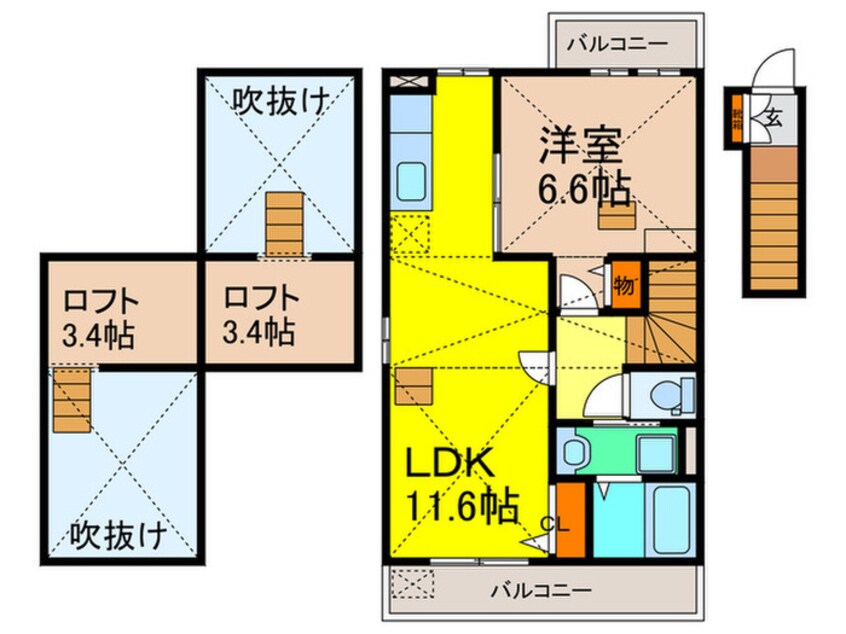 間取図 プレアルス