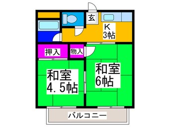 間取図 ハイツ高倉台