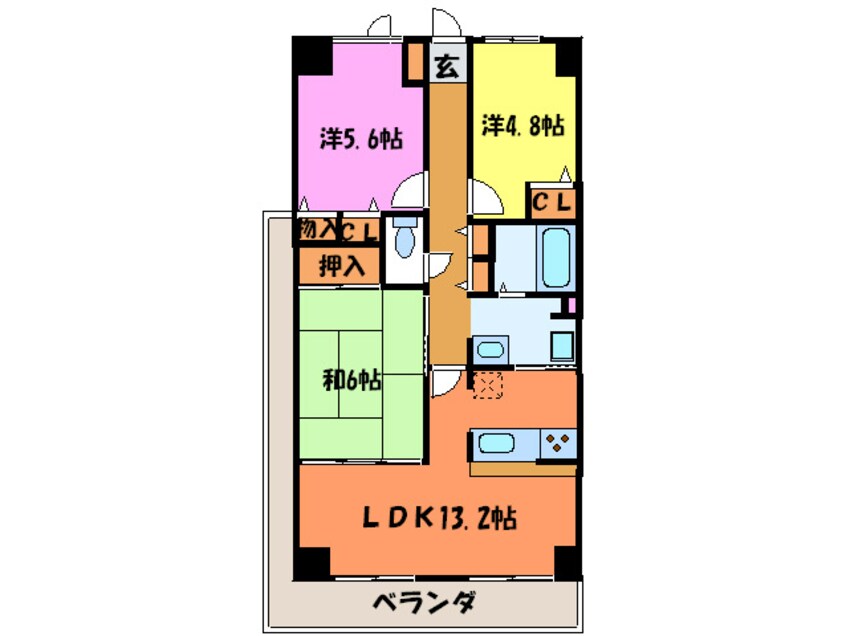 間取図 ルピナス泉大津