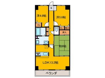 間取図 ルピナス泉大津