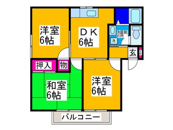 間取図 エコーガーデンハイツ百舌鳥Ｂ