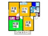 エコーガーデンハイツ百舌鳥Ｂ 3DKの間取り