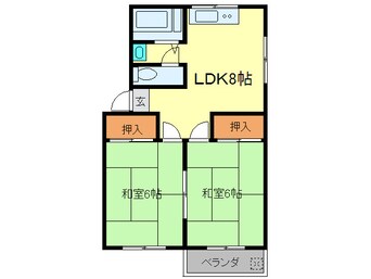 間取図 オリエントシティ川西