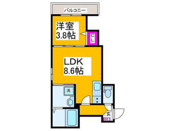 間取図 仮）F asecia Phanes