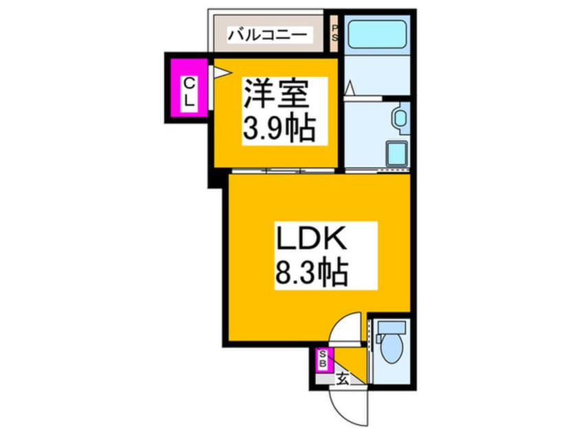 間取図 仮）F asecia Phanes