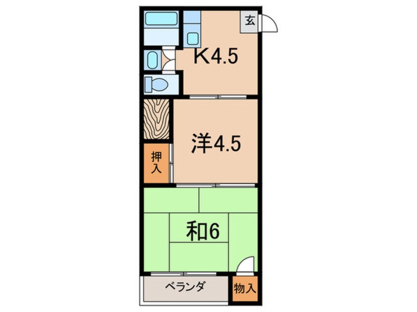 間取図 谷田稲野西マンション