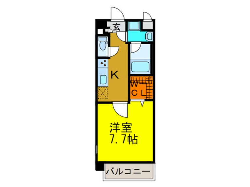 間取図 カサアス－ル