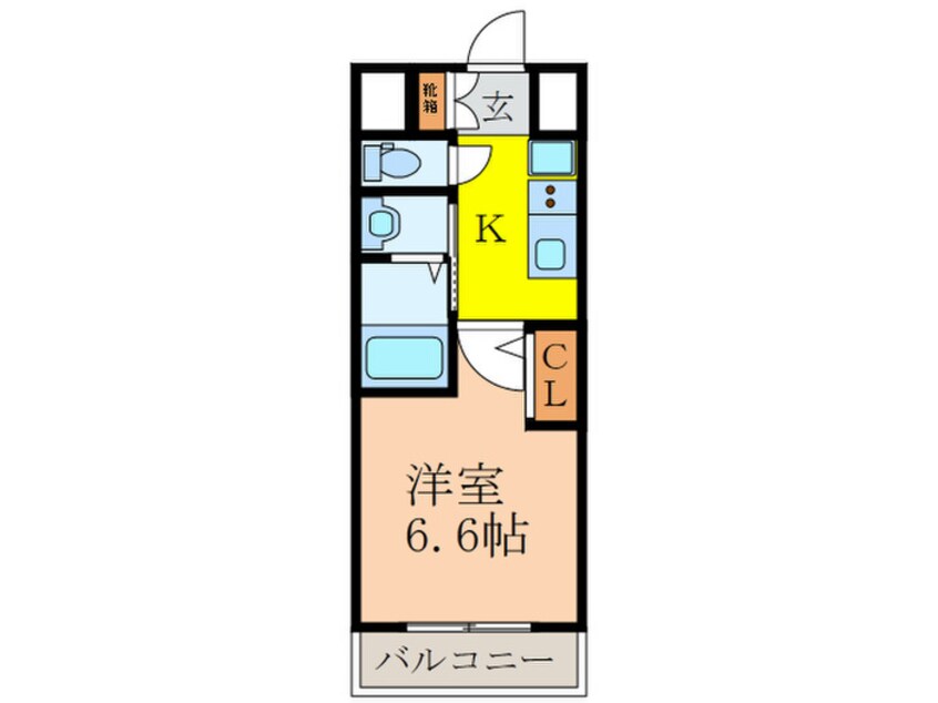 間取図 ｴｽﾃﾑｺｰﾄ新大阪XIVｱｲｼｰ(504)