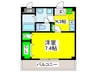 ハピネス蔵 1Kの間取り