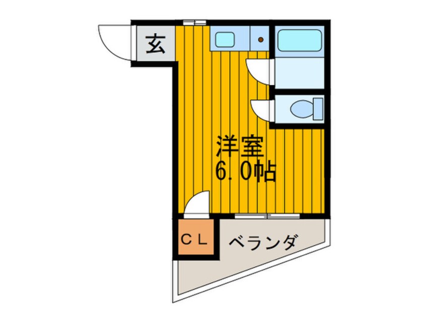 間取図 シャンティ－甲斐田