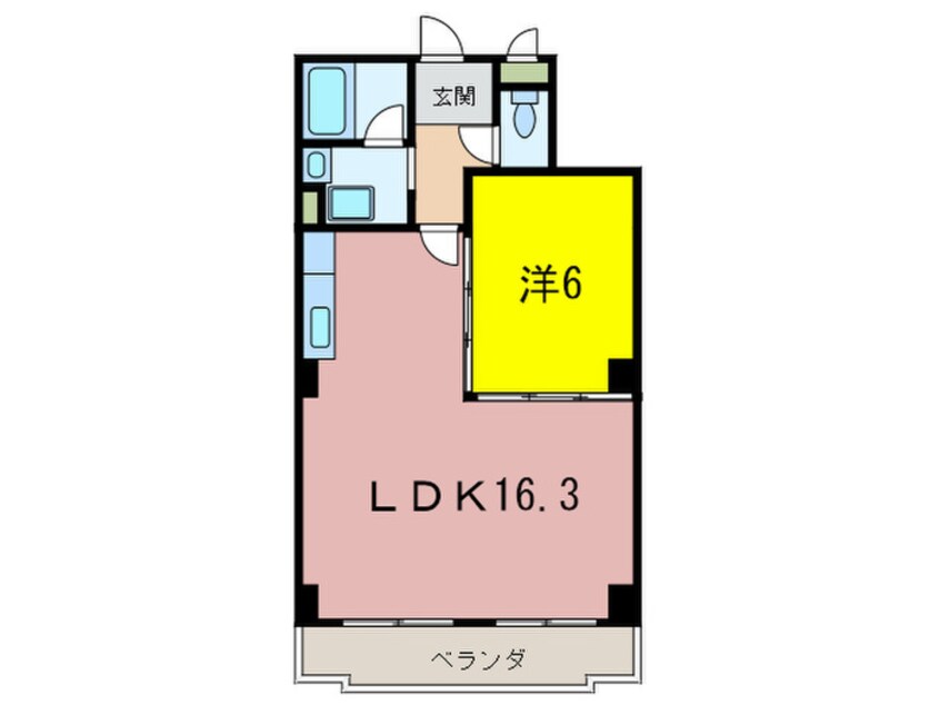 間取図 ハウゼケイ魚崎