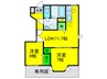 フォレスト－ル１番館 2LDKの間取り