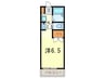 パレ－ド 1Rの間取り