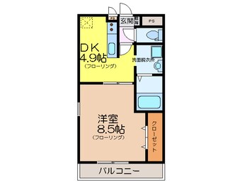 間取図 ｱﾝﾌﾟﾙ-ﾙｸﾗ-ｼﾞｭｺﾘ-ﾇｼｬﾝⅠ